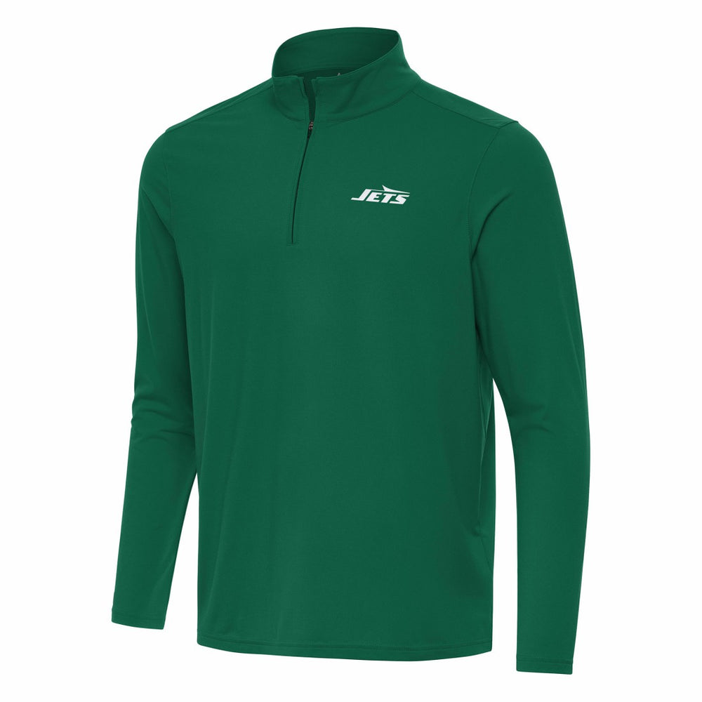 New York Jets Antigua Intent Quarter-Zip Pullover Top - Green on sale