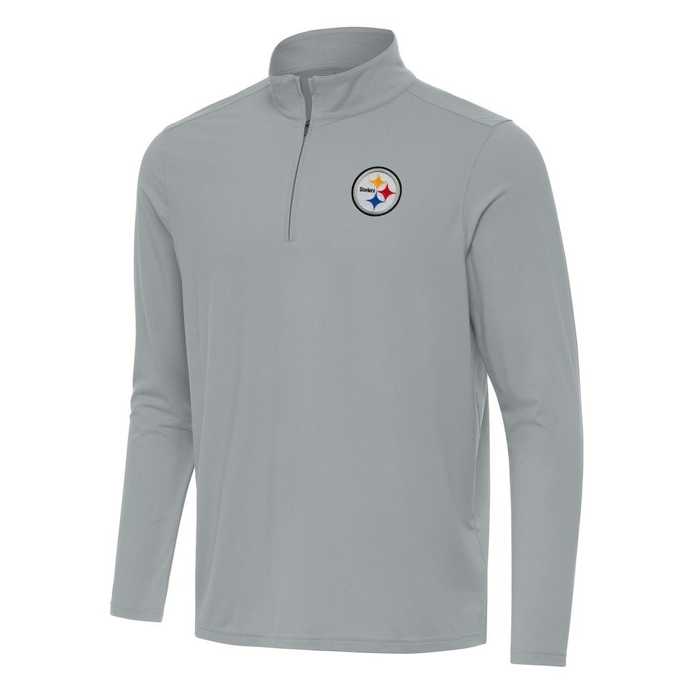Pittsburgh Steelers Antigua Intent Quarter-Zip Pullover Top - Gray cheap