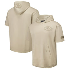 San Francisco 49ers Pro Standard Neutrals Capsule Short Sleeve Pullover Hoodie - Tan sale