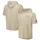 Kansas City Chiefs Pro Standard Neutrals Capsule Short Sleeve Pullover Hoodie - Tan on sale