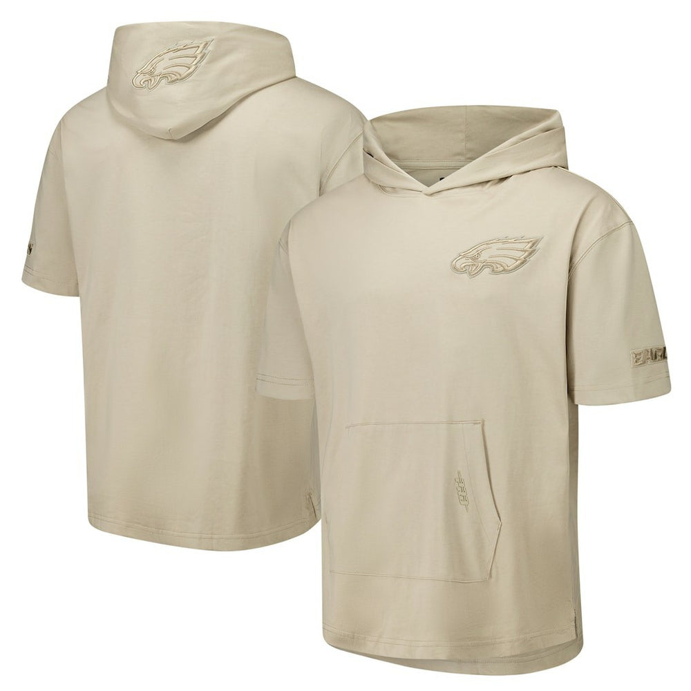 Philadelphia Eagles Pro Standard Neutrals Capsule Short Sleeve Pullover Hoodie - Tan outlet