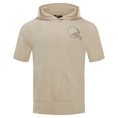 Cleveland Browns Pro Standard Neutrals Capsule Short Sleeve Pullover Hoodie - Tan discount