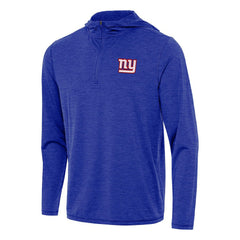 New York Giants Antigua Tidy Quarter-Zip Pullover Hoodie - Heather Royal on sale