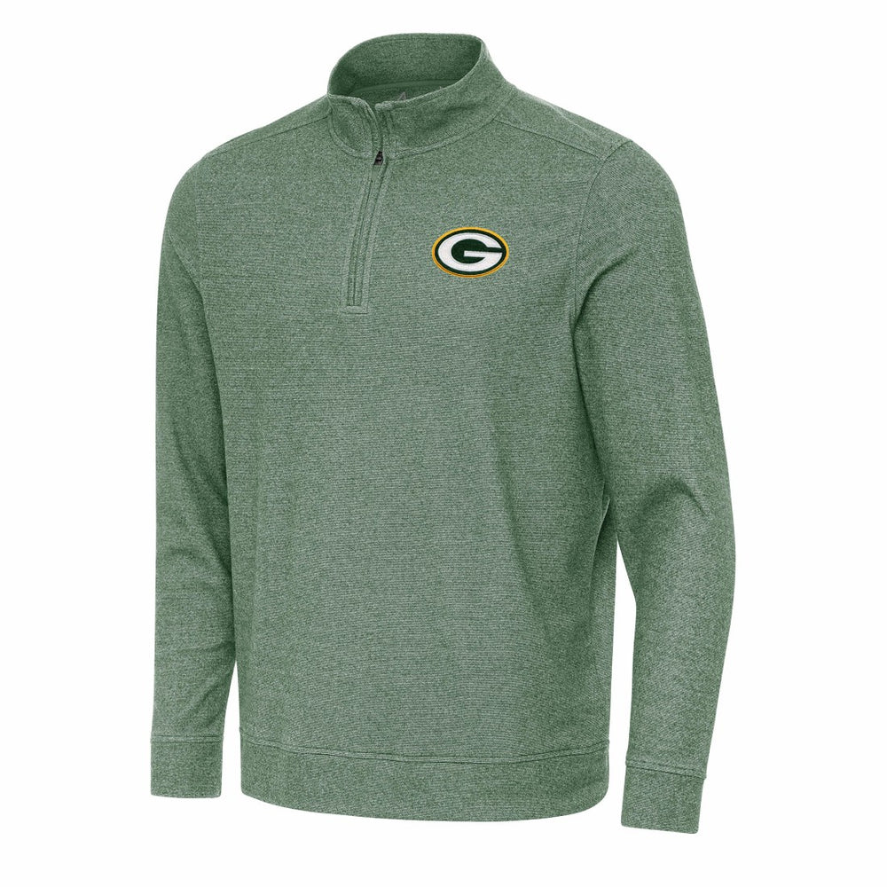 Green Bay Packers Antigua Subtle Quarter-Zip Top - Hunter Green for sale