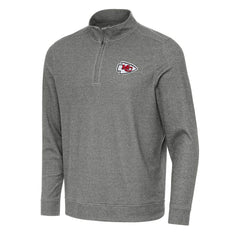 Kansas City Chiefs Antigua Subtle Quarter-Zip Top - Heather Black online
