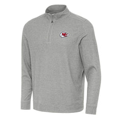 Kansas City Chiefs Antigua Subtle Quarter-Zip Top - Heather Gray online