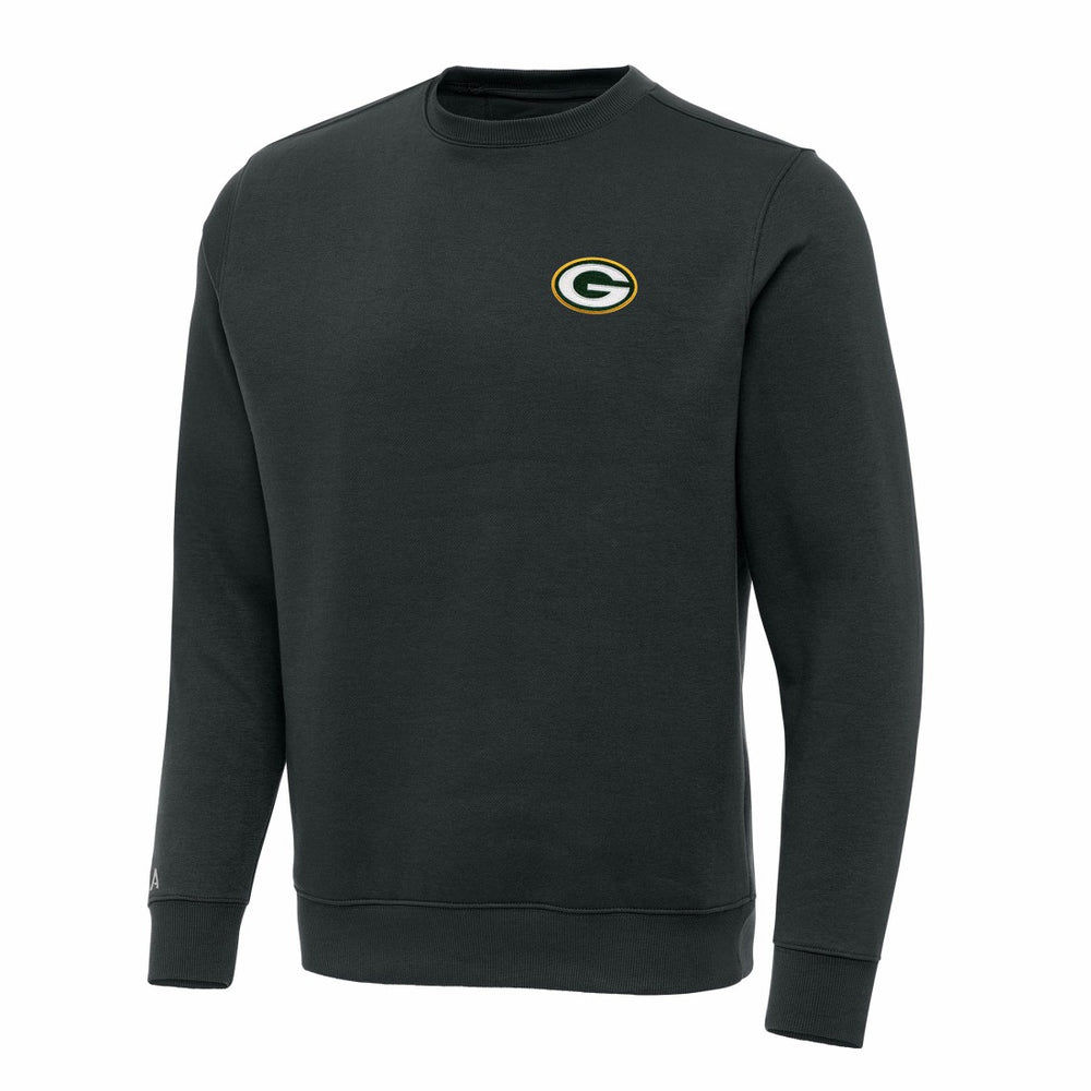 Green Bay Packers Antigua Victory Pullover Sweatshirt - Charcoal for sale