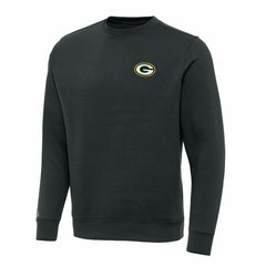 Green Bay Packers Antigua Victory Pullover Sweatshirt - Charcoal for sale