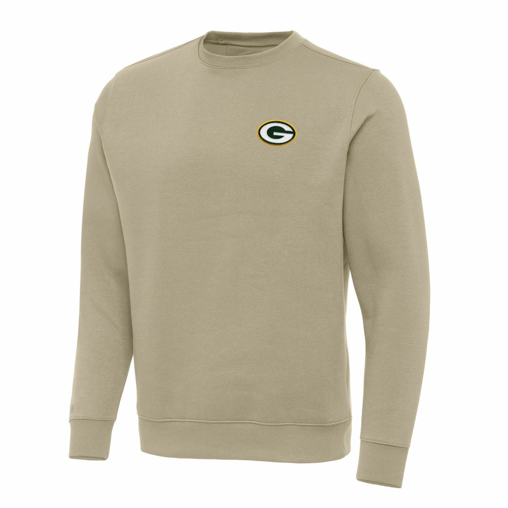 Green Bay Packers Antigua Victory Pullover Sweatshirt - Khaki sale