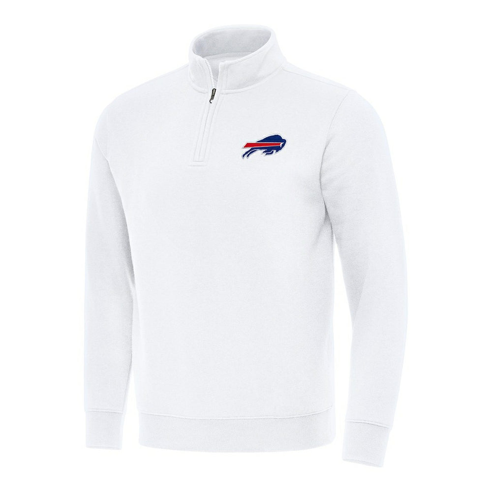 Buffalo Bills Antigua Victory Quarter-Zip Pullover Top - White cheap