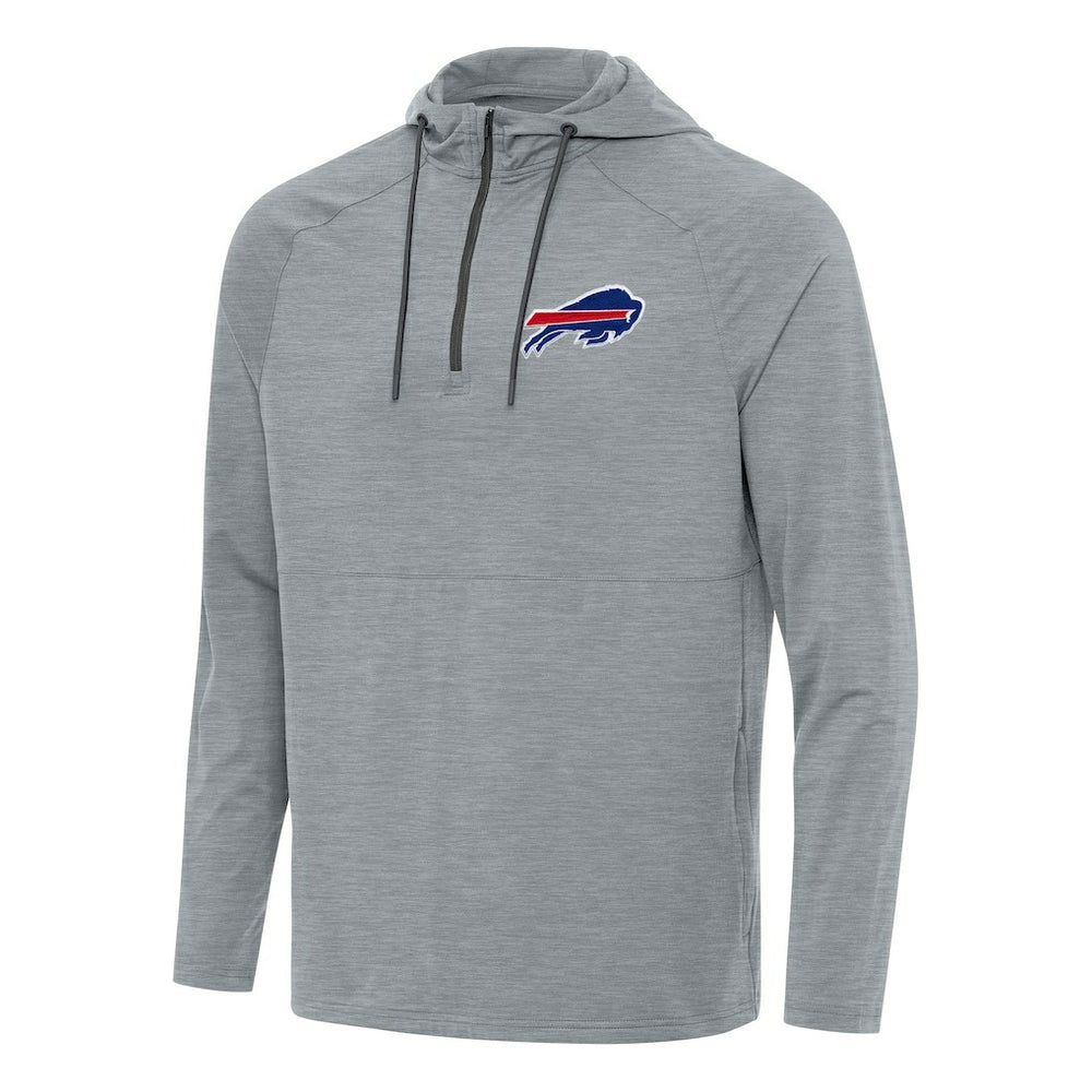 Buffalo Bills Antigua Spikes Quarter-Zip Pullover Hoodie - Heather Gray online