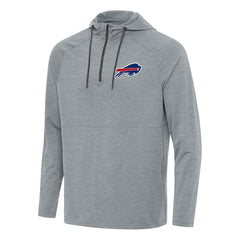 Buffalo Bills Antigua Spikes Quarter-Zip Pullover Hoodie - Heather Gray online