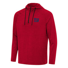 New York Giants Antigua Spikes Quarter-Zip Pullover Hoodie - Heather Red discount