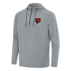 Chicago Bears Antigua Spikes Quarter-Zip Pullover Hoodie - Heather Gray on sale