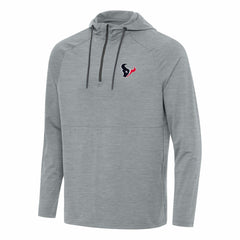 Houston Texans Antigua Spikes Quarter-Zip Pullover Hoodie - Heather Gray for sale