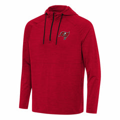 Tampa Bay Buccaneers Antigua Spikes Quarter-Zip Pullover Hoodie - Heather Red on sale
