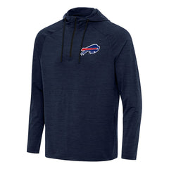 Buffalo Bills Antigua Spikes Quarter-Zip Pullover Hoodie - Heather Navy discount