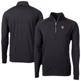 Detroit Tigers Cutter & Buck Adapt Eco Raglan Quarter-Zip Top Black
