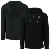 Kansas City Royals Cutter & Buck Roam Eco Recycled Half-Zip Pullover Hoodie Black