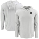 Houston Astros Cutter & Buck Coastline Epic Comfort Eco Recycled Long Sleeve Hoodie T-Shirt Gray