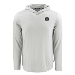 Houston Astros Cutter & Buck Coastline Epic Comfort Eco Recycled Long Sleeve Hoodie T-Shirt Gray