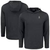 Los Angeles Angels Cutter & Buck Coastline Epic Comfort Eco Recycled Long Sleeve Hoodie T-Shirt Black