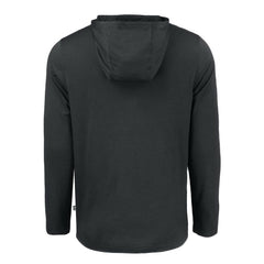 Cleveland Guardians Cutter & Buck Coastline Epic Comfort Eco Recycled Long Sleeve Hoodie T-Shirt Black