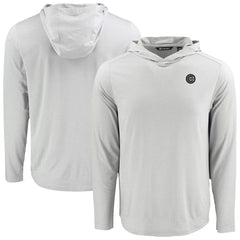 Chicago Cubs Cutter & Buck Coastline Epic Comfort Eco Recycled Long Sleeve Hoodie T-Shirt Gray