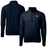 Cleveland Guardians Cutter & Buck Cascade Eco Fleece Quarter-Zip Jacket Navy
