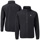 Detroit Tigers Cutter & Buck Charter Eco Recycled Full-Zip Hoodie Jacket Black