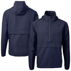 Boston Red Sox Cutter & Buck Charter Eco Recycled Anorak Half-Zip Hoodie Jacket Navy