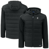 Detroit Tigers Cutter & Buck Evoke Hybrid Eco Softshell Recycled Full-Zip Jacket Black
