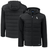 Chicago White Sox Cutter & Buck Evoke Hybrid Eco Softshell Recycled Full-Zip Jacket Black