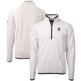 Minnesota Twins Cutter & Buck Cascade Eco Fleece Quarter-Zip Jacket Oatmeal