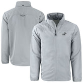 Los Angeles Dodgers Cutter & Buck Charter Eco Recycled Full-Zip Hoodie Jacket Gray
