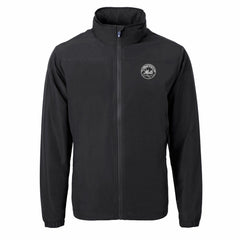 New York Mets Cutter & Buck Charter Eco Recycled Full-Zip Hoodie Jacket Black