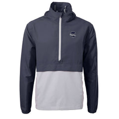Philadelphia Phillies Cutter & Buck Charter Eco Recycled Anorak Half-Zip Hoodie Jacket Navy
