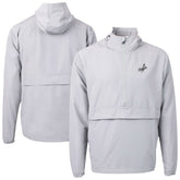 Los Angeles Dodgers Cutter & Buck Charter Eco Recycled Anorak Half-Zip Hoodie Jacket Gray