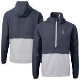 Los Angeles Angels Cutter & Buck Charter Eco Recycled Anorak Half-Zip Hoodie Jacket Navy/Gray