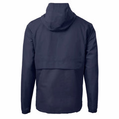 Milwaukee Brewers Cutter & Buck Charter Eco Recycled Anorak Half-Zip Hoodie Jacket Navy