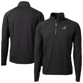 Los Angeles Dodgers Cutter & Buck Adapt Eco Hybrid Raglan DryTec Quarter-Zip Jacket Black