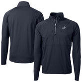 Los Angeles Dodgers Cutter & Buck Adapt Eco Hybrid Raglan DryTec Quarter-Zip Jacket Navy