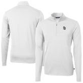 San Diego Padres Cutter & Buck Virtue Eco Pique Quarter-Zip Jacket White