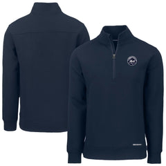 New York Mets Cutter & Buck Roam Eco Quarter-Zip Jacket Navy