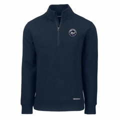 New York Mets Cutter & Buck Roam Eco Quarter-Zip Jacket Navy