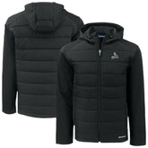 St. Louis Cardinals Cutter & Buck Evoke Hybrid Eco Softshell Recycled Full-Zip Hoodie Jacket Black
