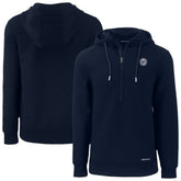Washington Nationals Cutter & Buck Roam Eco Recycled Half-Zip Hoodie Navy