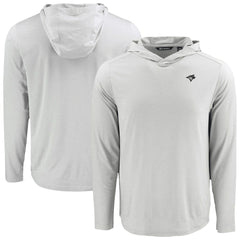 Toronto Blue Jays Cutter & Buck Coastline Epic Comfort Eco Recycled Long Sleeve Hoodie T-Shirt Gray