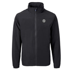 Washington Nationals Cutter & Buck Charter Eco Recycled Full-Zip Hoodie Jacket Black