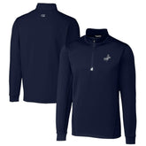 Los Angeles Dodgers Cutter & Buck Big & Tall Traverse Stretch Quarter-Zip Pullover Top Navy